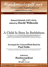 A Child is Born in Bethlehem Concert Band sheet music cover